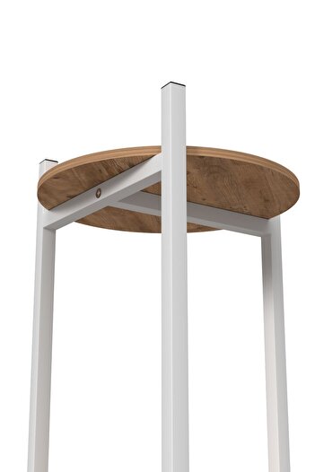 Retodesign 3 Lü Metal Yuvarlak Beyaz Çiçeklik Seti . Saksılık . 1490