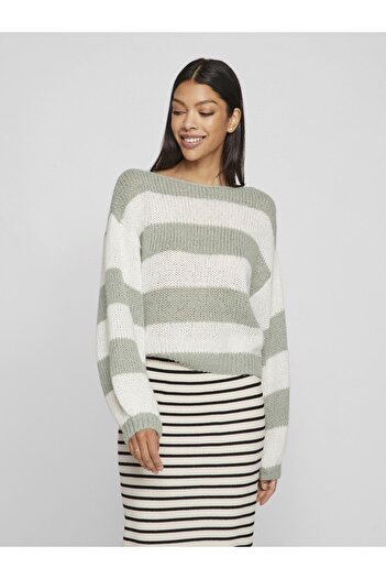 VILA Strickpullover Gestreift