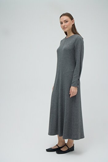 GİZZEY 21223 Knitwear Long Dress