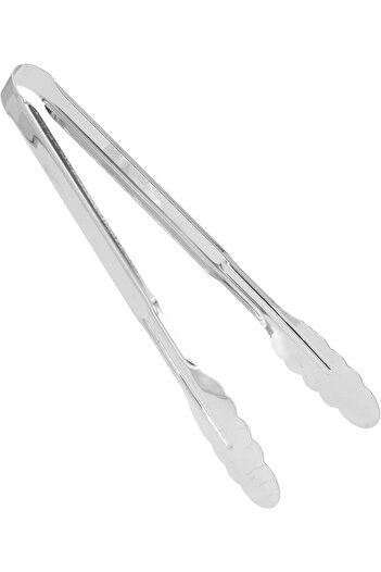Demir Çeyiz Kitchen Tongs, Stainless Steel Food Tongs Barbecue Grill Meat Fish Tongs 1 Piece