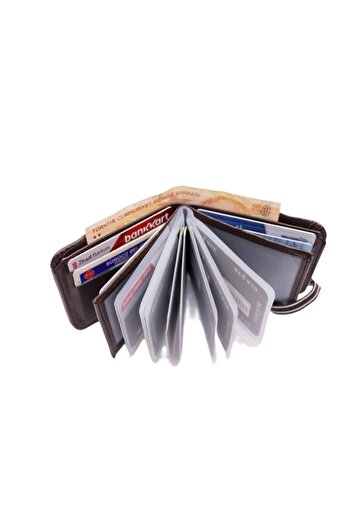MKM MAN Leather Look Transparent Inside Card Holder & Wallet Side Model
