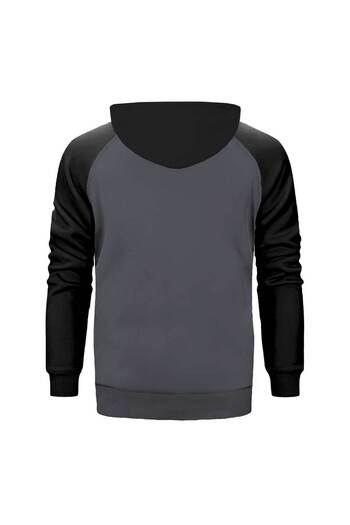 Z zepplin Deadpool Wolverine Movie Gray Hooded Raglan Sleeve Hoodie