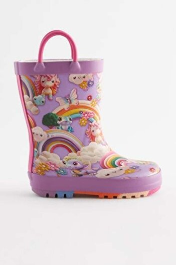 Next Baby Lilac Rainbow Patterned Boots / Boots