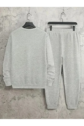 Pink Sky Σετ φούτερ με στάμπα "I Didn't Do It" Oversize Crew Neck