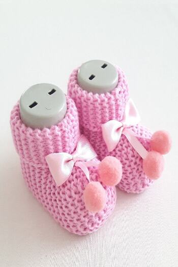 Gogo Baby Booties Knitted 0-6 Months