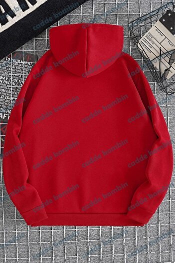 caddekombin Los Angeles California Printed Unisex Red Hoodie