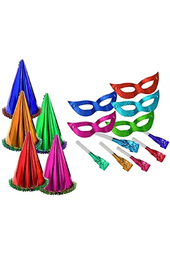 TREND New Year's Hat Set of 10 Hat Mask Flushed language