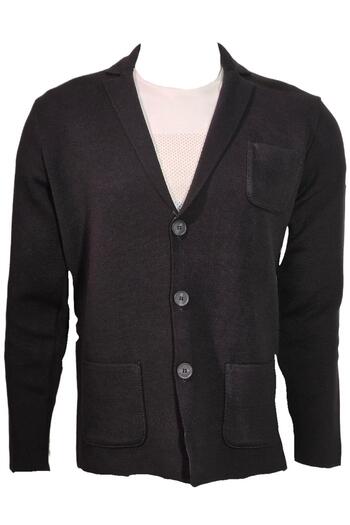 Campione 3849703   Men's Black Knitwear Jacket