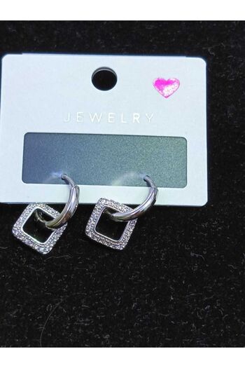 Çelik Square Model Steel Earrings - Tarnish Stainless