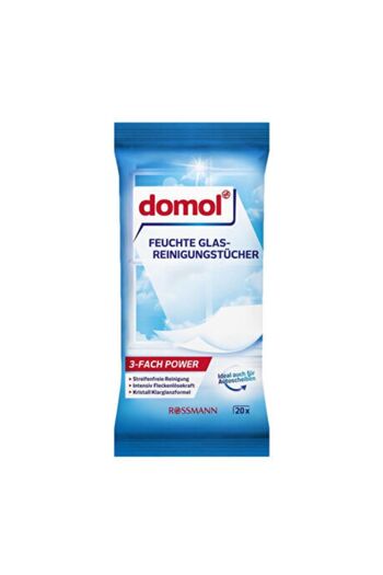 DOMOL Islak Temizlik Bezi Cam & Parlak Yüzeyler Için 20'li Paket