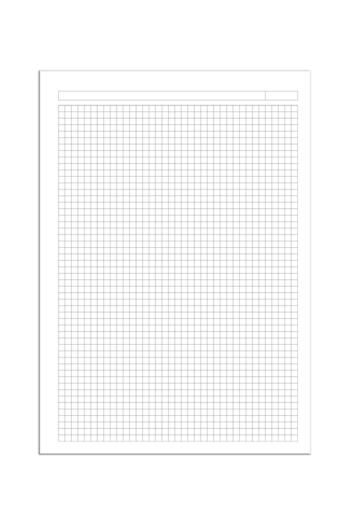Etika A4 School Notebook - 144 Sheets (72 Sheets), Spiraled, 2 Pack, Checked