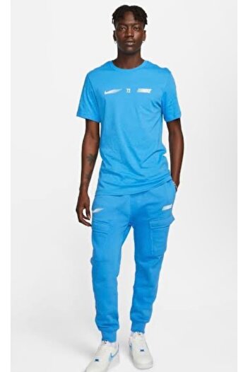 Nike Sportswear Standard Issue Fleece Cargo Erkek Eşofman Altı Mavi FN5200-435