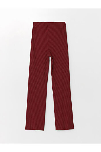 LC Waikiki Women's Textured Trousers - Elastic Waist