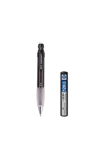 Serve Black Deep Mechanical Tip Pen 0.7mm + Faber-castell 120 Min Tip Black Box