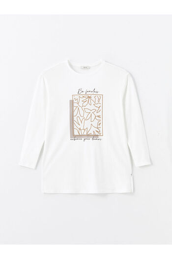 LC Waikiki Maternity Tunic - Crew Neck and Printed Design
