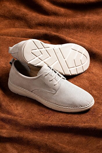 SELİN SOYLU Genuine Leather Men's Shoes - 100% Leather, Orthopedic Summer, Casual Shoes