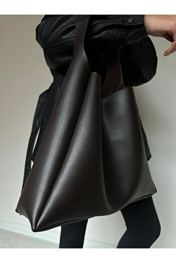 coaksco Γυναικεία Shopper Bitter Brown Τσάντα