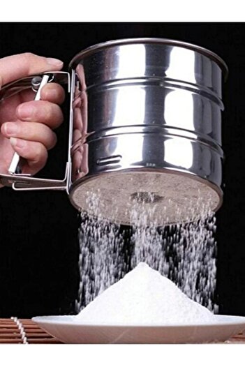 BALBAN TİCARET Flour Sieve, Stainless, Very Practical, Useful, Metal, Bowl, Flour Sifting Apparatus