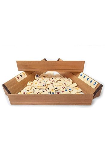 ESER Large Size Wooden Okey Set 1st Quality Stoned Set Game Set