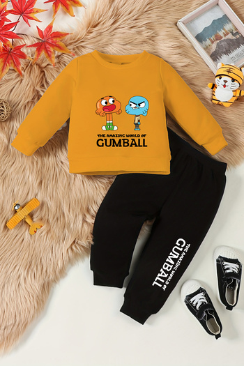 ADABEBEK New Season Gummbal Patterned Crew Neck Baby Set - 10253