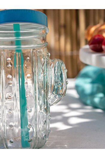 LC Waikiki LCW HOME Cam Kaktüs Desenli Bardak 400 Ml