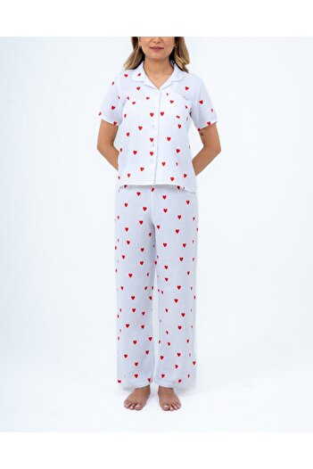 bella bonita Heart Muslin Pajama Set - 100% Cotton
