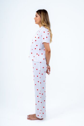 bella bonita Heart Muslin Pajama Set - 100% Cotton