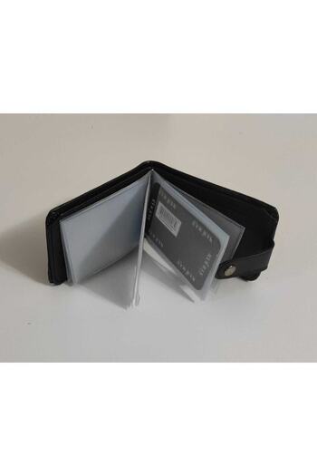 MKM Lamazihome Black Men's Wallet Card Holder