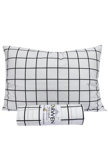 CARWEN TEKSTİL Ranforce Cotton Fabric Elastic Sheet Set 120x200 Intermediate Size