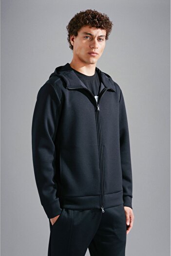 PAUL&SHARK SWEATSHIRT WITH ZIP IN POLYESTER