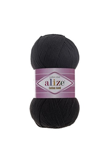 Alize COTTON GOLD 5 PIECES 55% Cotton - 45% Acrylic / 100 gr - 330 m 60 BLACK