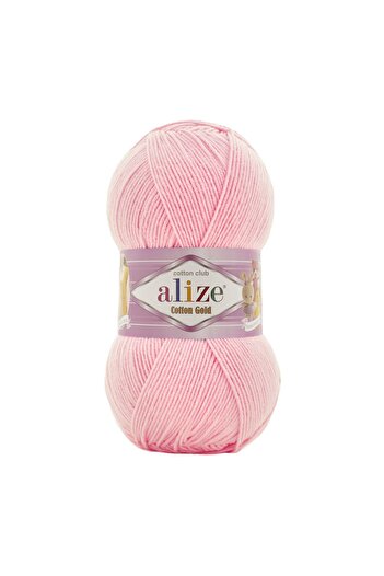 Alize Cotton Gold 5 Pieces 55% Cotton - 45% Acrylic / 100 Gr - 330 M 518 Ballerina Pink