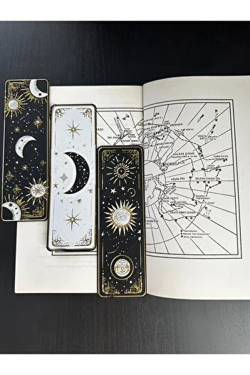 Obaco Set de semne de carte Sun Moon în relief
