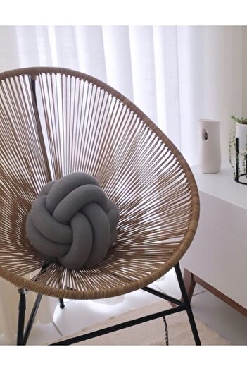ÖrgüYastik Knitted Knot Ball Pillow