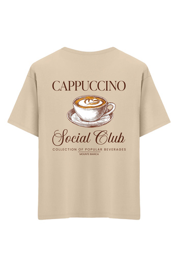Mounte Bianca Unisex Cappuccino - Μπλουζάκι Oversize