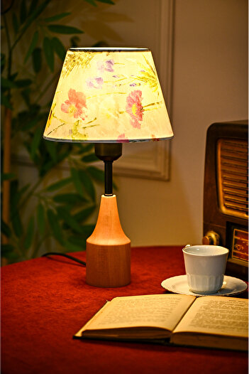 EvLight Aura Wooden Fabric Headboard Lampshade