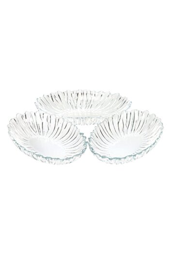 Paşabahçe 10545 Aurora 3-Piece Serving Plate - 15 Cm Fma460034
