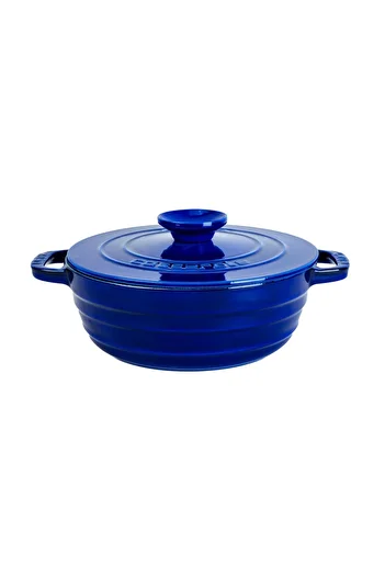Lava Cast Round Pot Cast Iron Lid Experience Majolik Series Diameter(Ø)28cm