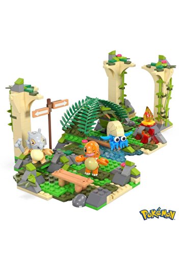 NW NessiWorld Hdl86 ميجا ™   بوكيمون ™   Jungle Ruins - مجموعة Adventure Builder Ancient Town 464 قطعة لعمر 7 سنوات