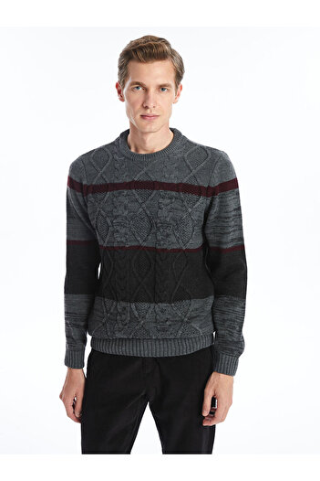 LC Waikiki Strickpullover für Herren – Langarm, Rundhalsausschnitt