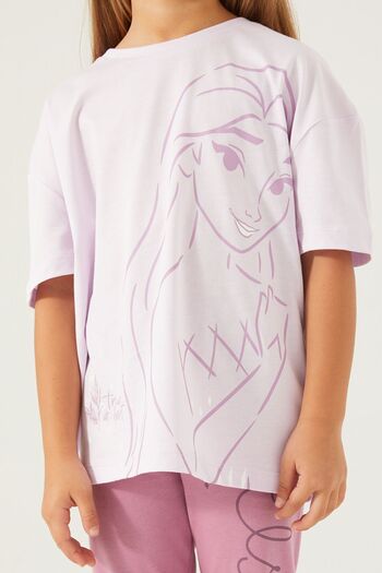 Frozen Girls' Capri Leggings Set - Light Lilac