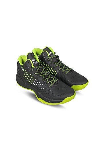 Vector X BB-22 Basketball Shoes for Boys & Girls | Black/Green | 11 UK / 12 US / 46 EU | Lace-Up