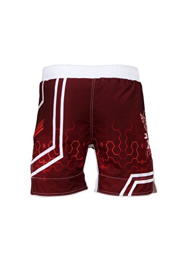 DO-SMAI Mma Fitness Boxing Muay Thai Training Shorts - Digital Printed, Hexagon Design, Sports Shorts Mms224