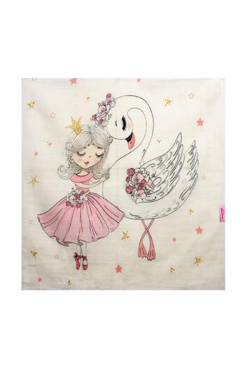 Sevi Bebe Sevibebe 70X55cm Patterned 2-Piece Muslin Blanket Sweat Towel and Stroller Cover