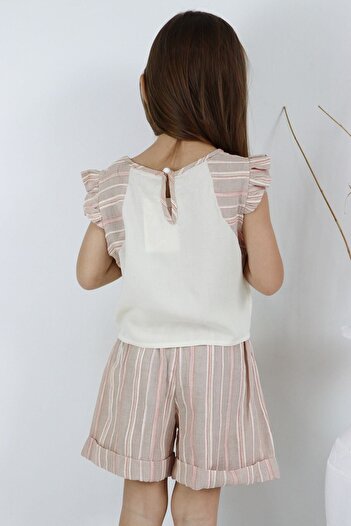 Sevimli Top and Bottom as Set, Shorts Set, Blouse, Shirt, Summer, Summer Set, Shorts, Girl