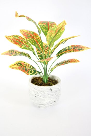Yapay Çiçek Deposu Plantă artificială cu frunze lungi model-7 de 42 cm - în ghiveci