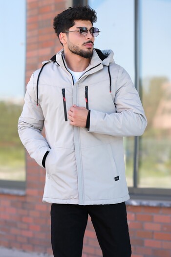 Stilkombin Double Chest Zippered Waterproof Puffer Jacket Pldp 2941-50265