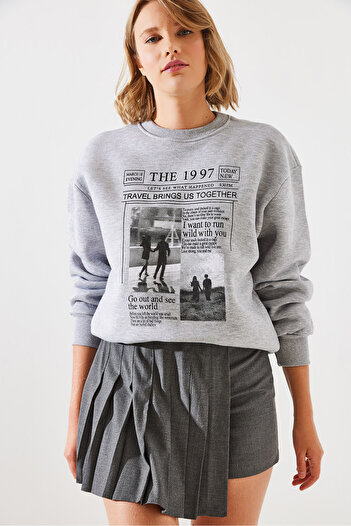 Bianco Lucci 1997 Printed Women's Sweatshirt - Three Thread Raster Mbhs009 60601009