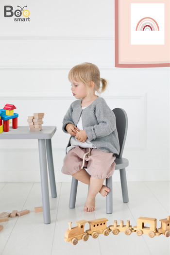 Bee Smart Montessori Masa Sandalye Çocuk Oyun, Çalışma, Çocuk Aktivite Masası Ve Sandalyesi