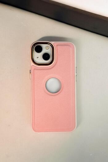 mooodcase İphone 13 Uyumlu Luxury Leather Logo Silikonlu Telefon Kılıfı Mchzr